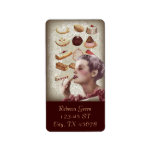 Oohlala temptation Vintage Paris Lady Fashion Personalized Address Label