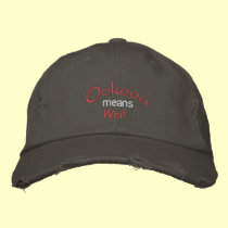 Ookooa it's a Wolf Thing embroidered hats