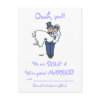 Oooh, yeah! Humourous Save The Date Postcard postcard