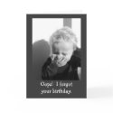 Oops Boy Belated Birthday Card Template card