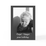 Oops Boy Belated Birthday Card Template