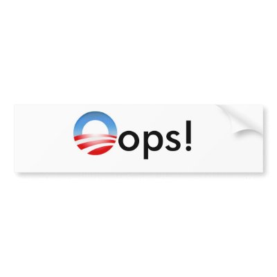 Oops! Bumper Sticker by lindaec5