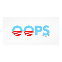 Oops Obama Mistake Photo Card Template
