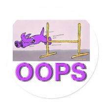 OOPS! ROUND STICKER