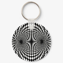 Op Art #12 keychains by 3DMOONMAN Op Art #12 keychains