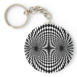 Op Art #12 Key Chain
