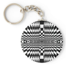 Op Art #217 Key Chain
