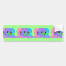 Op Art 3 - Bichon Frise Bumper Stickers