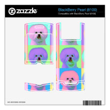 Op Art 9 - Bichon Frise Decal For BlackBerry