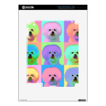 Op Art 9 - Bichon Frise Decal For iPad 2