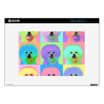 Op Art 9 - Bichon Frise Decals For Netbooks