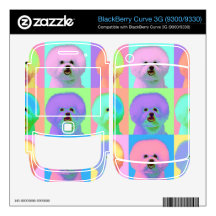 Op Art 9 - Bichon Frise Decals For The BlackBerry