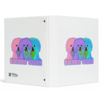 Op Art - Bichon Frise Binders