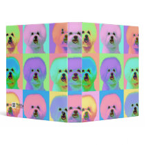 Op Art - Bichon Frise Binders