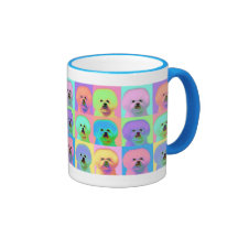 Op Art - Bichon Frise Coffee Mug