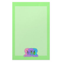 Op Art - Bichon Frise Stationery