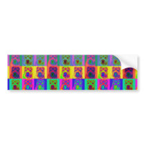 Op Art - Chinese Shar Pei Bumper Sticker