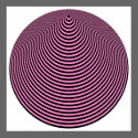 Op Art Concentric Circles Light Purple Over Black posters by CVADRAT Op Art Concentric Circles Light Purple Over Black posters