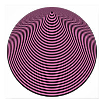 Op Art Concentric Circles Light Purple Over Black posters by CVADRAT Op Art Concentric Circles Light Purple Over Black posters