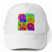 Op Art Dachshund Hats