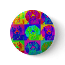Op Art Doxie Pin