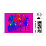 Op Art Doxie Postage