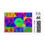 Op Art Doxie Stamps