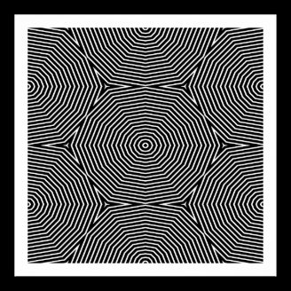 Op Art Only Symmetrical Shapes 04 Seamless Posters