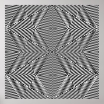 Op Art Only Symmetrical Shapes 06 Poster