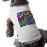 Op Art Pitbull Doggie Tshirt
