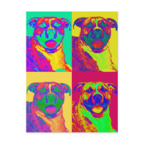 Op Art Pitbull Postcards
