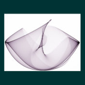 Op Art Sine Curves Three Violet Poster