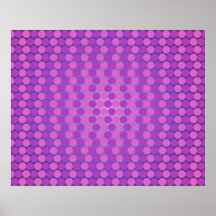 Op Art Thousand Circles Shades Of Purple Over Radi Posters