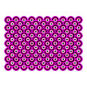 Op Art Thousand Eyes Purple White Black with Strok posters