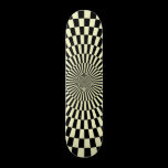 Op Art Wheel - Cream and Black skateboards