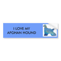 Opal Afghan Hound Bumper Sticker