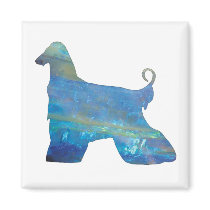 Opal Afghan Hound Magnet