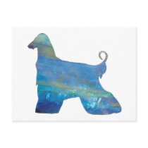 Opal Afghan Hound Postcard