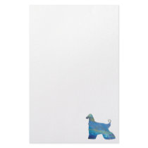 Opal Afghan Hound Stationary Customized Stationery