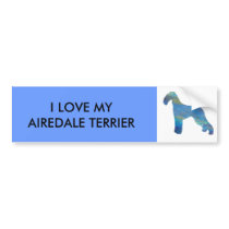 Opal Airedale Terrier Bumper Sticker