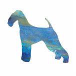 Opal Airedale Terrier Jewelry Pin Photo Cutouts