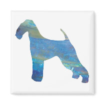 Opal Airedale Terrier Magnet
