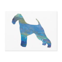 Opal Airedale Terrier Postcard