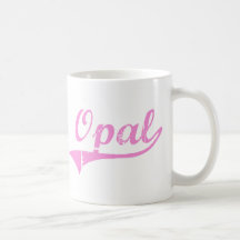 Opal Classic Style Name Mugs