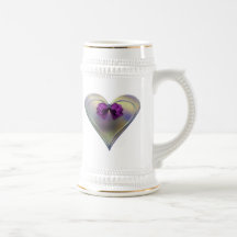 Opal Heart Coffee Mug