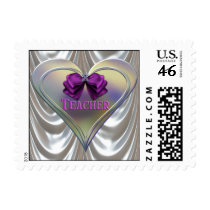 Opal Heart Teacher Postage