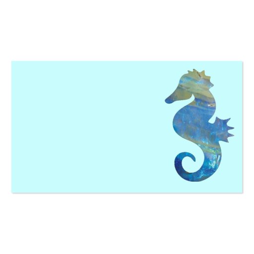Opal Sea Horse Business Cards