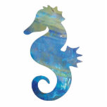 Opal Sea Horse Jewel Ornament photo sculptures