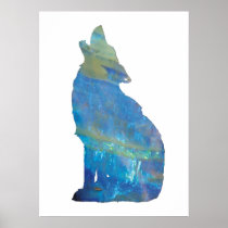 Opal Wolf Poster Print