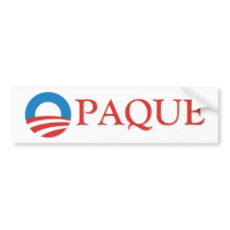 Opaque Bumper Sticker